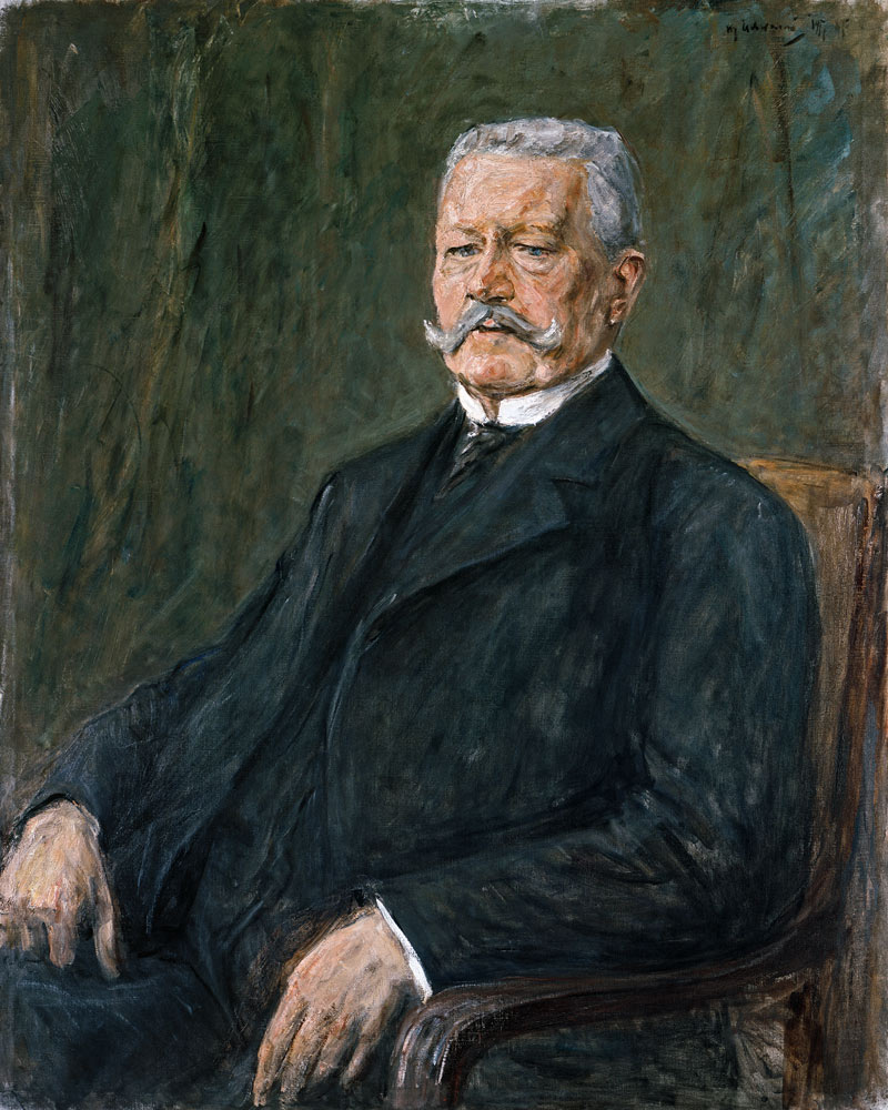 Portrait of Paul von Hindenburg à Max Liebermann