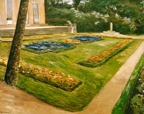 La terrasse de fleurs dans le jardin de Wannsee après nord-ouest à Max Liebermann