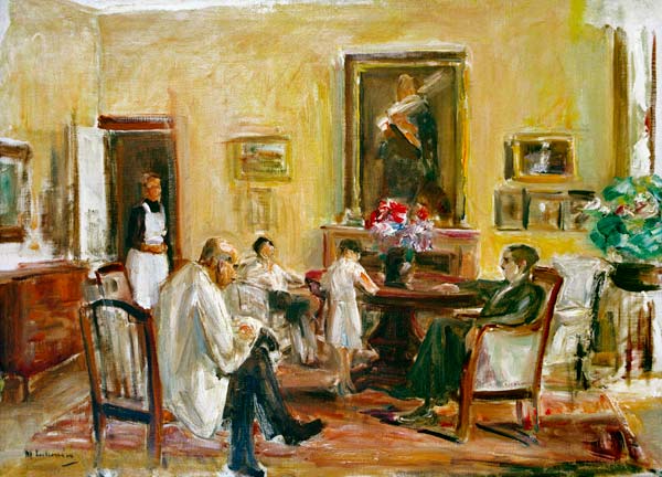 Der Künstler und seine Familie in seinem Haus am Wannsee à Max Liebermann