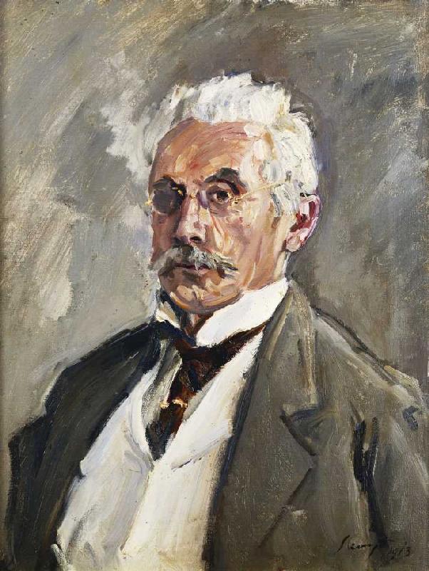 Bildnis von Carl Steinbart. ( Carl Steinbart (1852-1923) war Slevogts wichtigster Mäzen. Zeitweise b à Max Slevogt