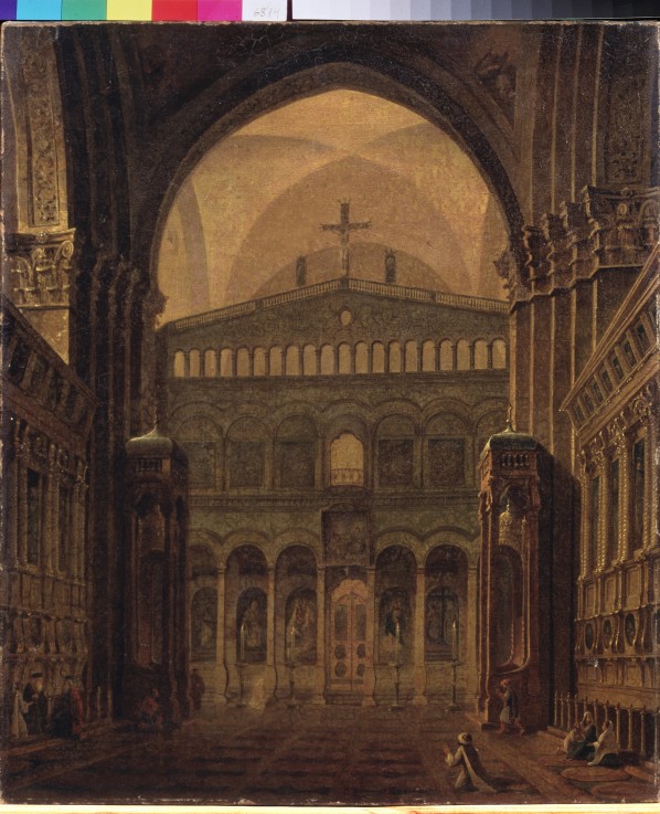 Interior of the Temple in Jerusalem à Maxim Nikiforowitsch Worobjew