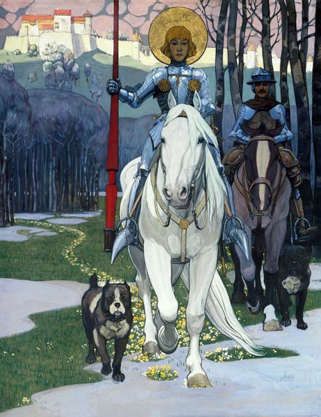 La légende de Saint-Georges: Saint-Georges à cheval à Maximilian Liebenwein