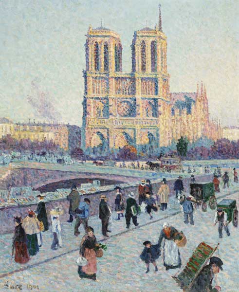 Pont Saint-Michel et Notre-Dame de Paris à Maximilien Luce