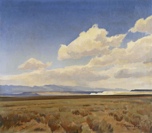 Landschaft in Wyoming (Winds of Wyoming) à Maynard Dixon