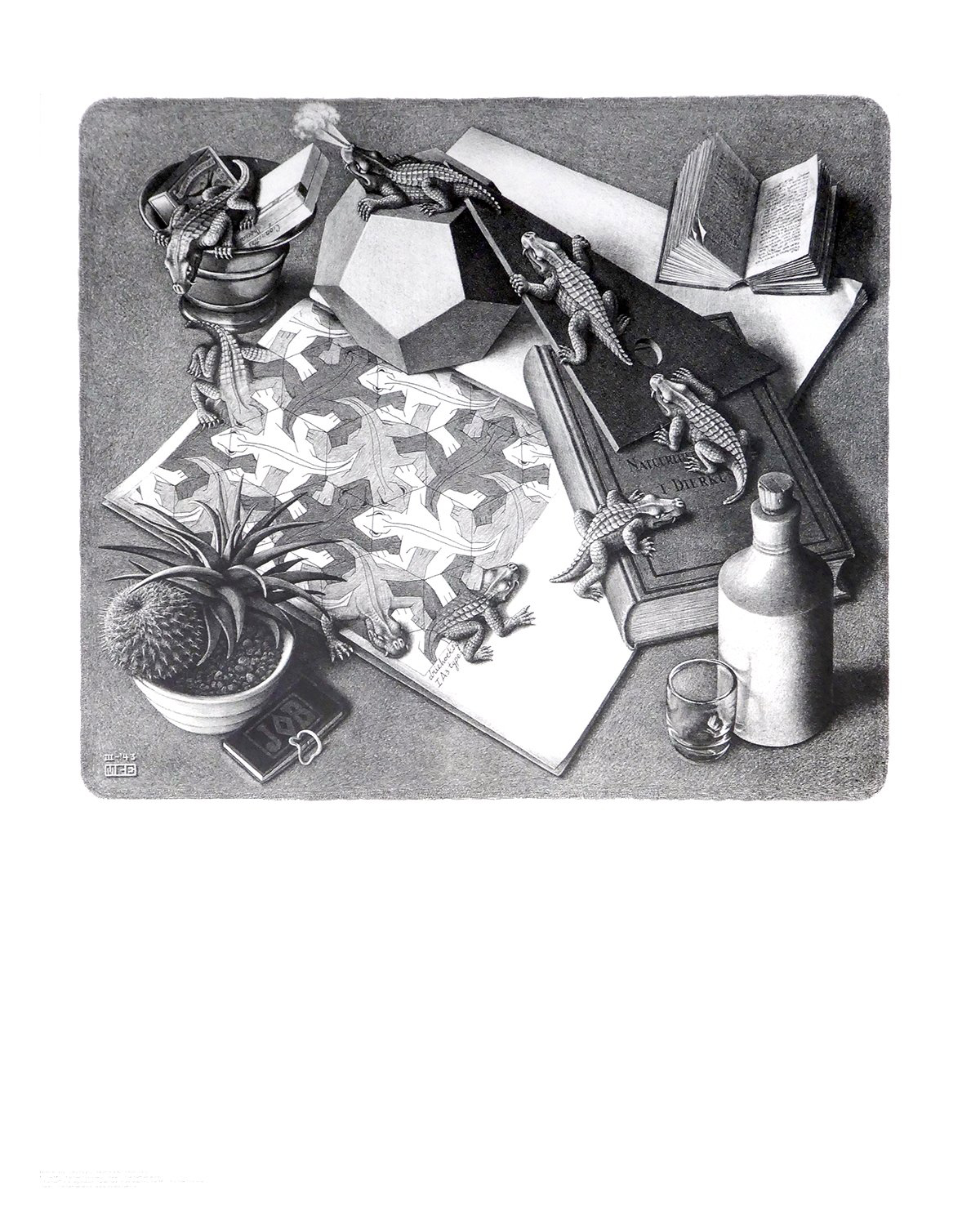 Titre de l‘image : M.c. Escher - Reptiles  - (ESE-02)