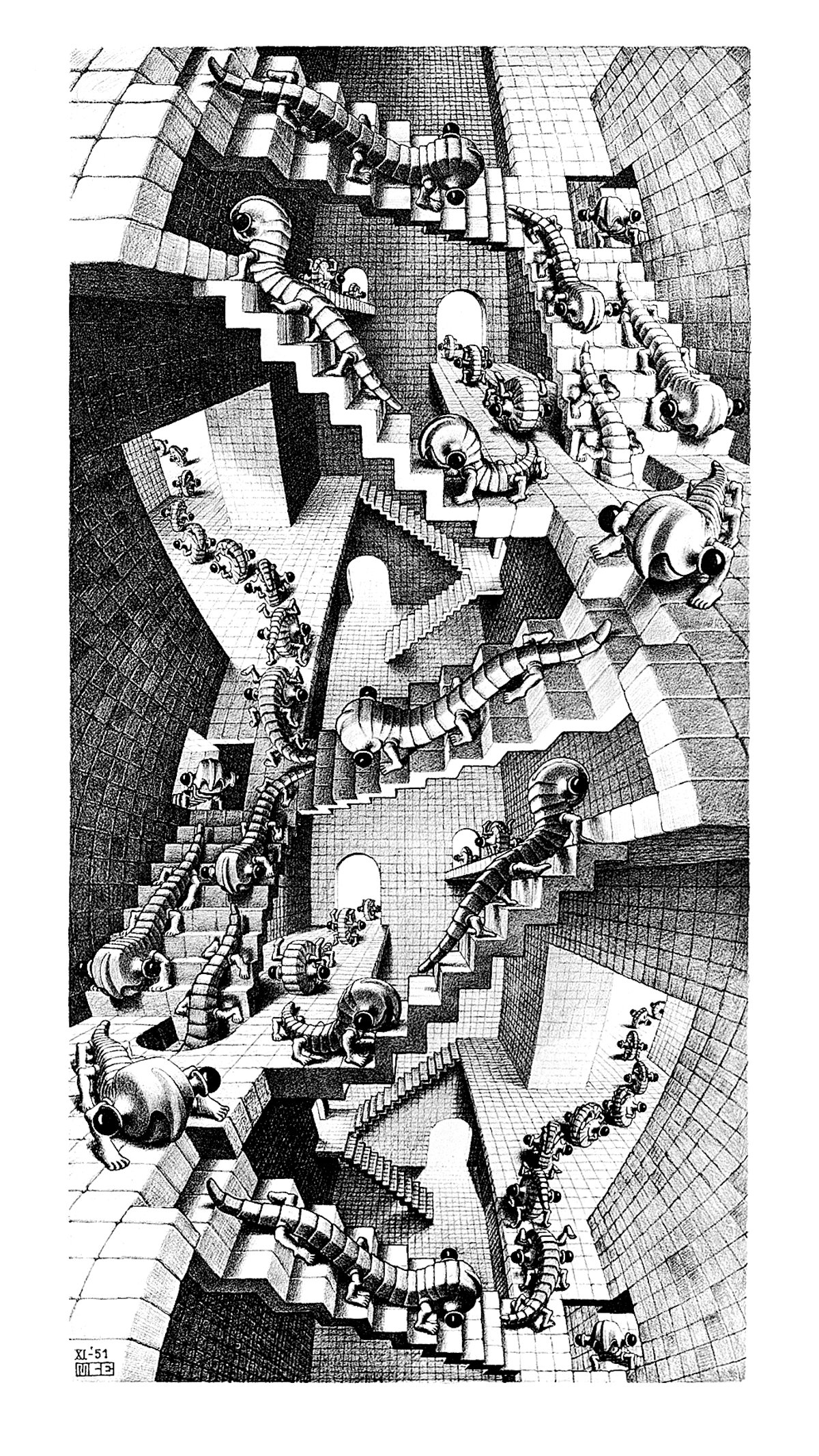 Titre de l‘image : M.c. Escher - Treppenhaus  - (ESE-28)