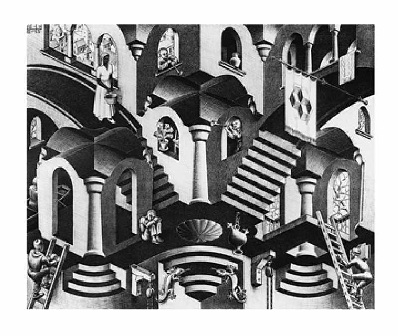 Konkav und Konvexe - (ESE-09) à M.c. Escher