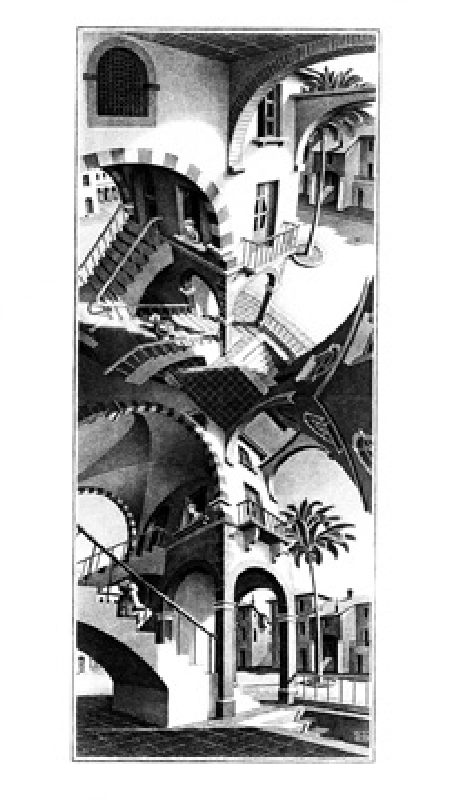 Titre de l‘image : M.c. Escher - Oben und Unten - (ESE-10)