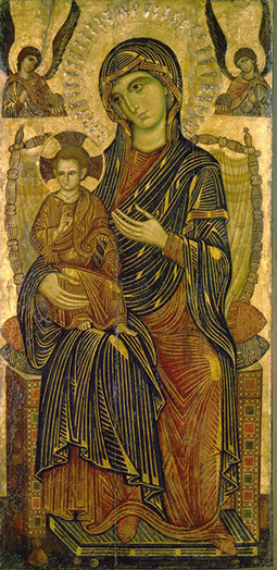 Maria mit dem Kind auf dem Thron à Maître de Pise