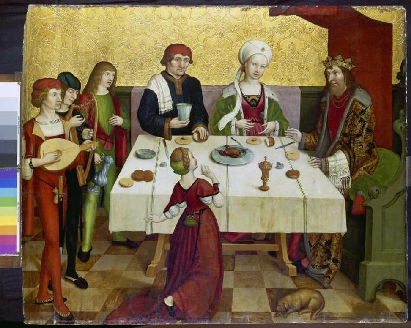 The banquet of the Herodes. - Meister (Berner 'mit der Nelke