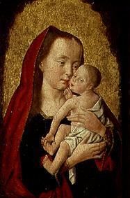 La jeune femme avec l'enfant à Maître de St. Aegidius