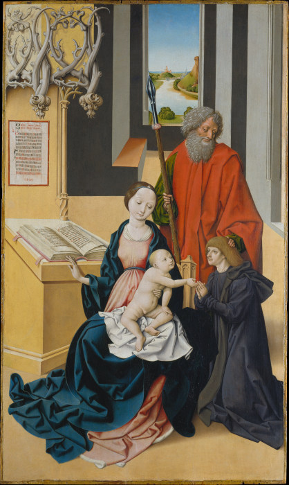 Virgin and Child and a Donor Presented by Saint Thomas à Maître de Grossgmain