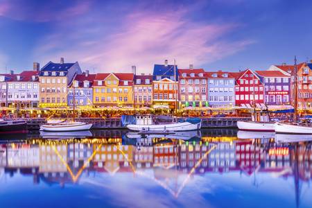 COPENHAGUE Nyhavn Impression de soirée idyllique