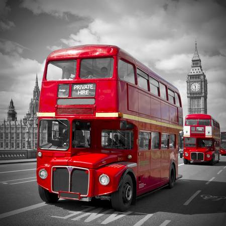 Les bus rouges à Londres