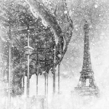 Typiquement parisien | féerique magie hivernale à la Tour Eiffel