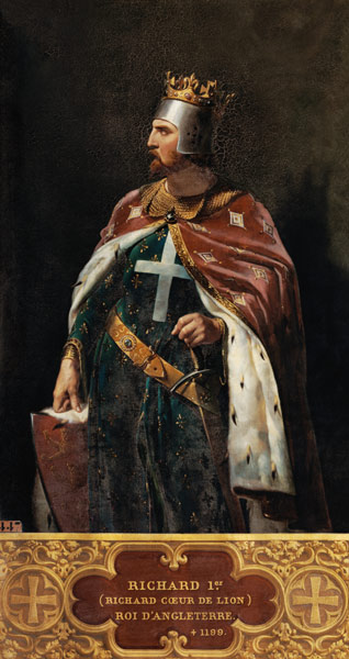 Richard I the Lionheart (1157-1199) King of England à Merry Joseph Blondel