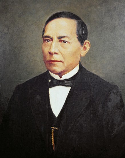 Portrait of Benito Juarez (1806-72) à École mexicaine
