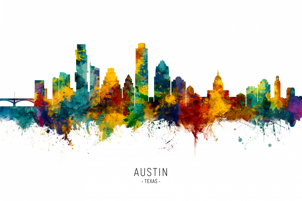 Austin Texas Skyline à Michael Tompsett
