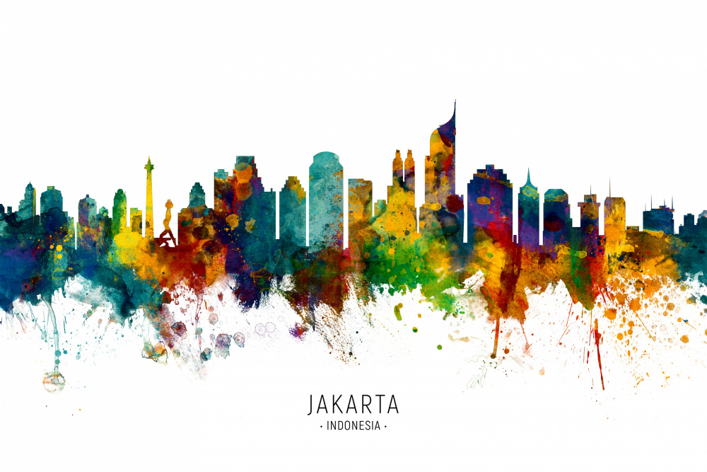 Jakarta Skyline Indonesia à Michael Tompsett
