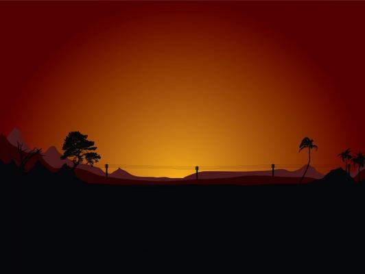 sunset desert à Michael Travers