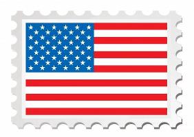 us flag card