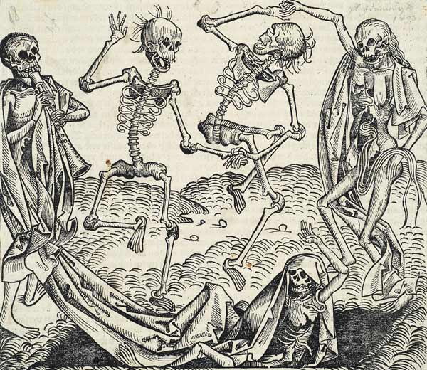 Dance of Death (from the Schedel's Chronicle of the World) à Michael Wolgemut