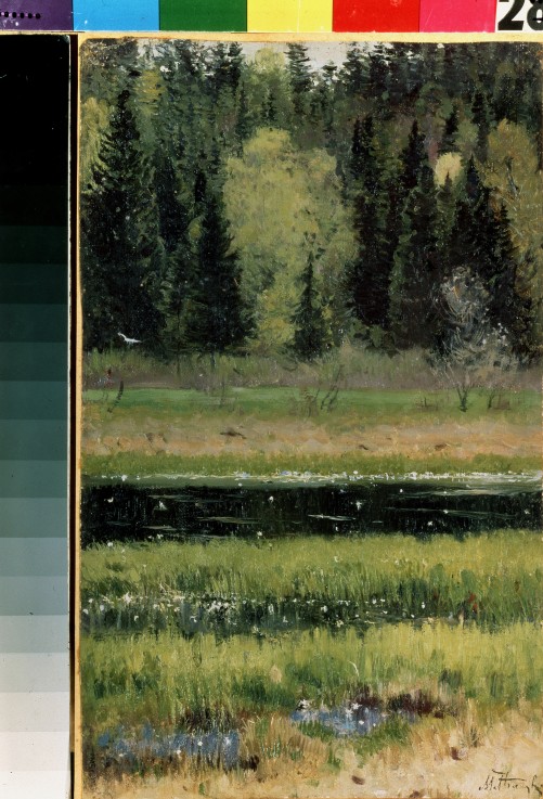 Landscape à Michail Wassiljew. Nesterow