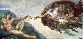 La création d'Adam - Michelangelo Buonarroti