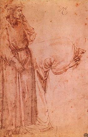 Deux personnages d'après Giotto