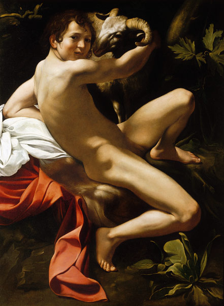 Caravaggio, Johannes der Täufer à Michelangelo Caravaggio, dit le Caravage