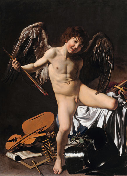 L'Amour victorieux à Michelangelo Caravaggio, dit le Caravage