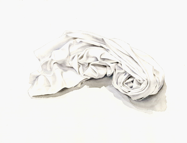 Curled-up Sheet, 2004 (w/c on paper)  à Miles  Thistlethwaite