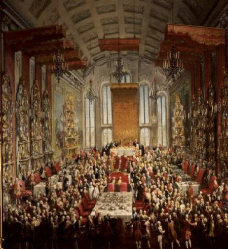 Coronation Banquet of Joseph II in Frankfurt à École de Mytens