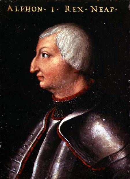 Alfonso V the 'Magnanimous', King of Aragon à École Napolitaine