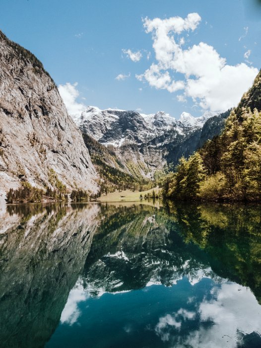 Obersee beim Königssee, Spiegelung, Berchtesgaden Nationalpark à Laura Nenz