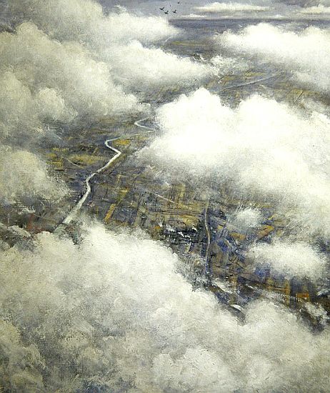 Battle of Britain over the Thames à Christopher R.W. Nevinson