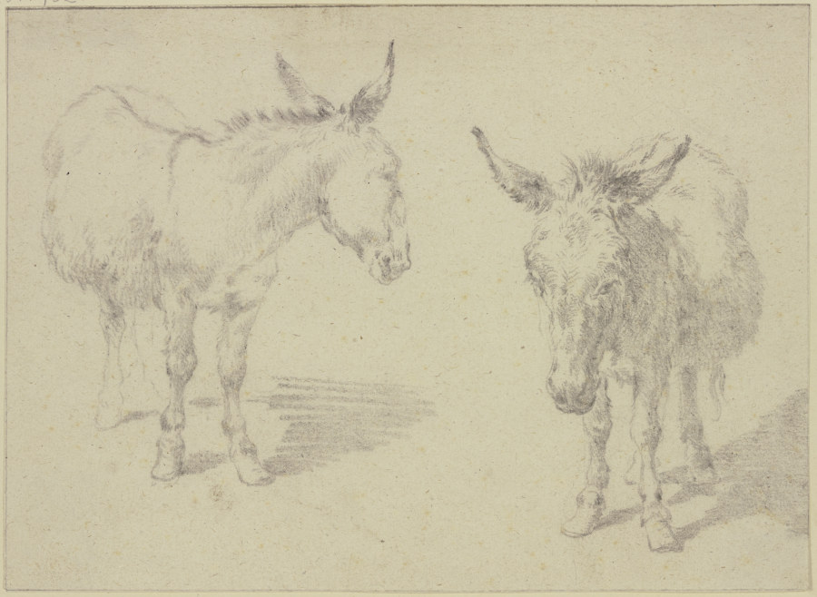 Two donkeys à Nicolaes Berchem