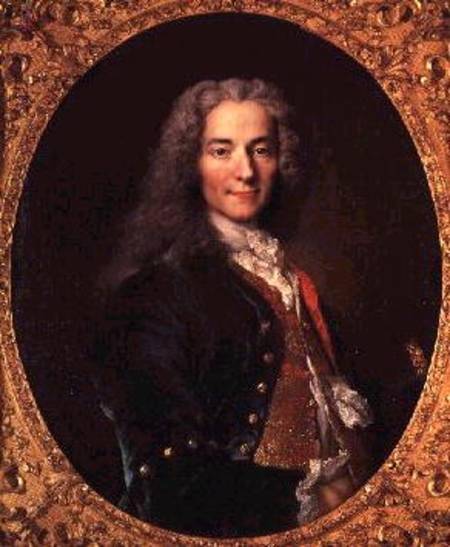Portrait of Voltaire (1694-1778) aged 23 à Nicolas de Largilliere
