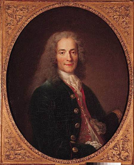 Portrait of Voltaire (1694-1778) à Nicolas de Largilliere