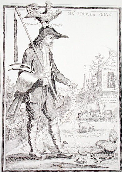The Village Peasant, Born to Suffer, c.1780 (see also 101779) à Nicolas Guerard