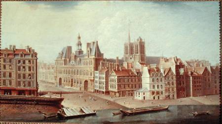 Place de Greve in 1750 à Nicolas & Jean Baptiste Raguenet
