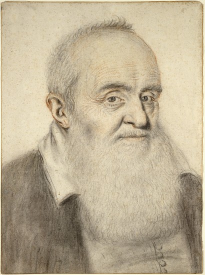 Head of a Bearded Man à Nicolas Lagneau ou Lanneau