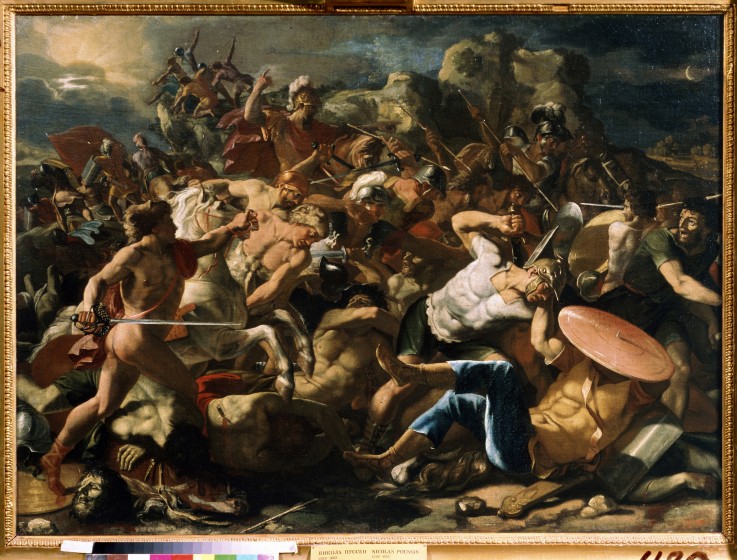 Victory of Joshua over the Amorites à Nicolas Poussin