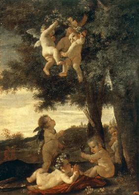 N.Poussin / Cupids and Genii / 1630