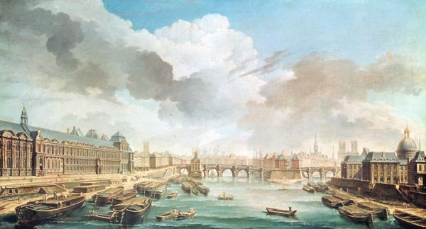 The Louvre, the Pont Neuf and the College des Quatre Nations à Nicolas Raguenet