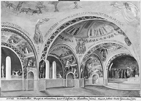 Set design for the church of Chatillon. à Nicolas Untersteller