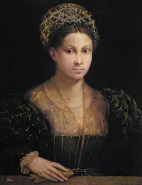 The Lady with the Green Turban à Nicolo dell' Abate