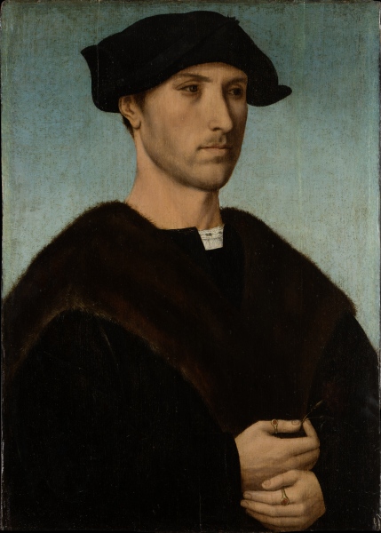 Portrait of a Man with Carnation à Maître hollandais vers 1515