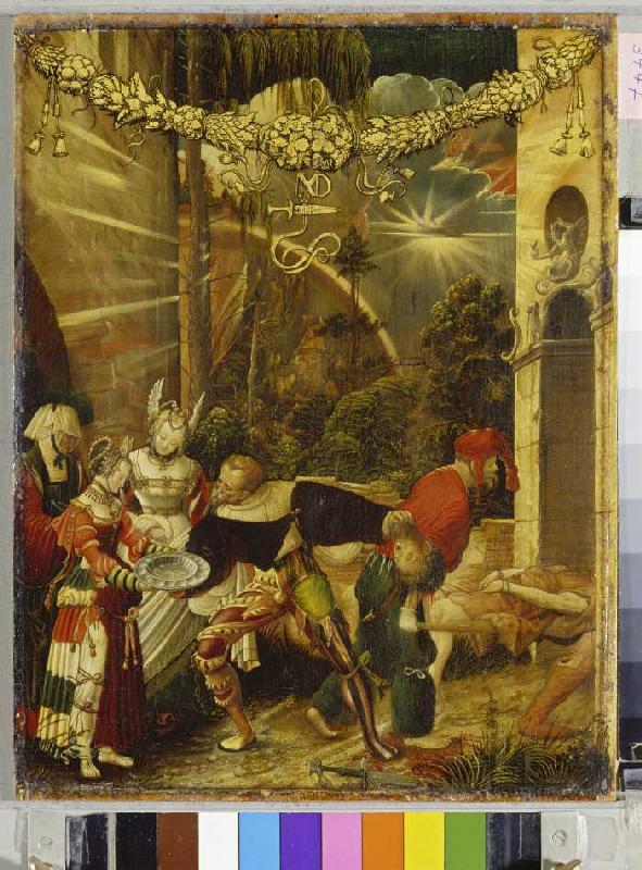 The decapitation of Johannes of the Täuf - Niklaus Manuel Deutsch en  reproduction imprimée ou copie peinte à l\'huile sur toile