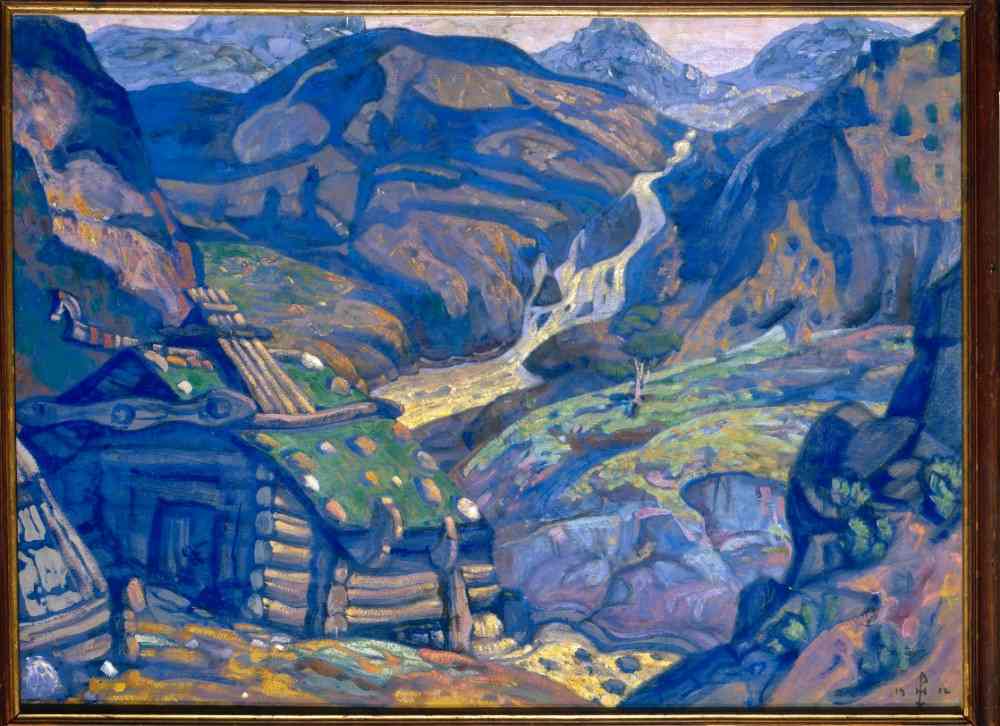 Decor for Peer Gynt by Henrik Ibsen à Nikolai Konstantinow. Roerich